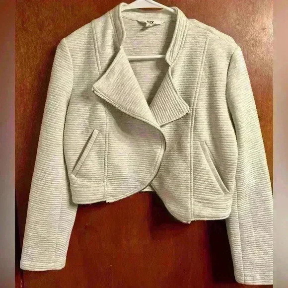 Jack by BB Dakota women’s cardigan moto jacket cream color - Picture 1 of 3